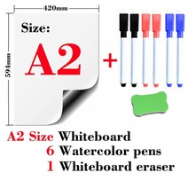 한달계획표 월간 스케쥴보드판 냉장고 월중행사및 계획표 soft magnetic whiteboard 냉장고 스티커 dry white board school kitchen memo, a2-6펜1 지우개