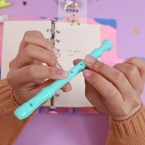 선물용_귀여운_4color_특이한_리코더_소리나는_펜_볼펜_판촉_피리_인싸템 28B7, 옐로우