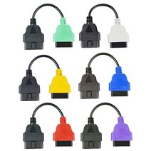 VSTM 6 색 자동 OBD2 커넥터 진단 어댑터 케이블 FiatECUScan 도매 가격, 6 cable