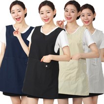 원피스형 앞치마 시장 단체 간병 요양보호사 WAE215, WAE215 곤색XL