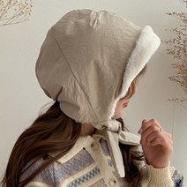 키메라제이 바스락패딩 에코퍼 후드 보넷 모자 3color
