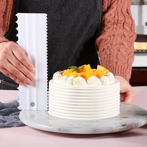 [모숭상]케이크 스크래퍼 아이싱 만들기 제과 제빵 도구, 화이트 4종 세트 - 1404개 남음