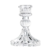 인테리어 핸드메이드 투명 크리스탈 촛대 캔들 홀더, 1+1개