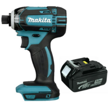 마끼다 18V 임팩트 드릴 드라이버 베어툴 카본모터 DTD149Z + 5.0Ah 배터리 BL1850B, 4개