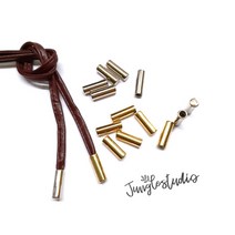 마감캡 끝캡 내경 4mm(10개 1SET) 가죽 팔찌 가방부자재 만들기, 마감캡_실버(10개)