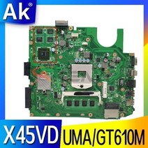 ASUS X45V 노트북 마더보드 용 X45VD X45C 메인 보드 통합 rev2.0 테스트 X45VD 마더보드, X45VD UMA