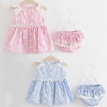 방울방울 민나시원피스 2종세트(0-2세)300081 유아정장 유아드레스 여아옷 아기원피스 신생아드레스 조이