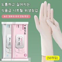 주방장갑 가성비좋은 일회용위생장갑 라텍스장갑 PVC 50개입, 12인치 핑크 [50개입]*5, S, 1개
