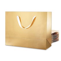 MALICPLUS 엑스트라 라지 선물 가방 40.6 x 15.2 30.5 cm(16 6 12 인치) 럭셔리 홀로그램 실버 12개 손잡이 포함 모든 경우에 사용 가능520437, Gold with Grass Texture