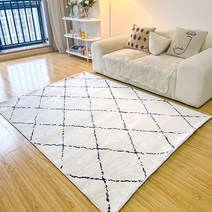 FASEN 먼지없는 카페트 침실 사계절 고급 인테리어 러그 논슬립 매트 거실 카페트
