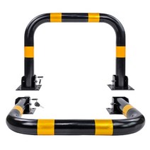 완성기업 접이식 철재주차금지 I형 / U형 열쇠형 지정주차 차단봉 볼라드 진입금지, U형접이식(아스콘용볼트8개포함)