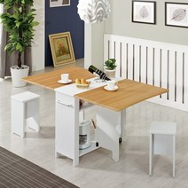 접이식테이블 2인 4인 홈카페 식탁 공간활용, 하이그로시600_메이플