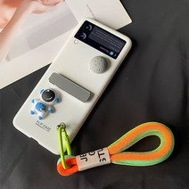 삼성 갤럭시 Z 플립 3 케이스 Z 플립3 케이스 귀여운 Z 플립 3 케이스 스트랩 소녀용 Z 플립3 케이스