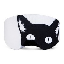 스노우보드 스키 토레스 힙색 두시백 가방 고글 커버 protable 탄성 방진 스노우, 검은 고양이