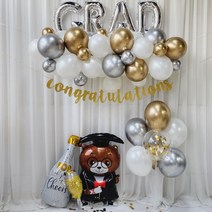 연지마켓 졸업 풍선 세트, 1-2.졸업장식풍선 럭셔리 풀세트