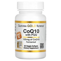 California Gold Nutrition PQQ 함유 CoQ10 100mg 베지 캡슐 60정, 2kg, 1개