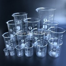 측량장비 붕규산 3000 유리 비커 5-3.3 ml 실험실 고온 저항 비커 측정 유리 컵 실험실 장비, 07 200mL