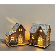미니어처 하우스 장인 DIY 수제 코티지 작은 집 목조 주택 나무 빌라 모델 탁상용, C