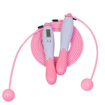 스마트 줄넘기 노라인 무선 전자 피트니스 코드리스 LCD 화면 계산 속도 카운터 체육관, [11] pink set