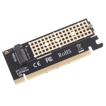 어댑터 호환 컴퓨터 부품 M.2 NVMe SSD NGFF-PCIE 3.0 X16 M 키 인터페이스 카드 전속