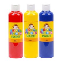 키즈맘아트 미술놀이 핑거페인트 250ml x 3색 세트, 본상품