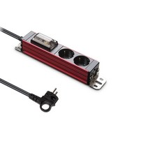 현대일렉트릭 서버탭 알루미늄 고용량 400W 누전차단기 탑재 멀티탭 1.5M 4가지 컬러, 블루_4구