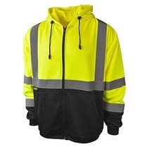 Radians SJ01B-3ZGS 클래스 3 후드 티셔츠- Hi-Viz 4X-Large 그린, Safety Green, Safety Green
