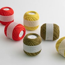 [DARUMA] 다루마 레이스 #20 (crochet thread) 50g 코튼실 다루마레이스, 12 레몬