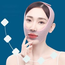 A라인 얼굴마시지 얼굴경락 처짐방지 턱보정 땡김이 땡기미 코골이 비대칭 이중턱 리프팅밴드, 2-패키지, 2-자카드밴드
