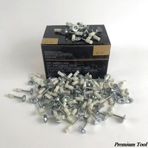 삭제필요 타정기 타정총 에어 타카 수동 미니 스틸 네일 건 리벳 도구 벽돌 벽 앵커, 50pcs 손톱