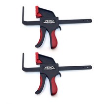 MFT 테이블 및 페스툴 트랙 톱 가이드 레일 클램프 목공용 6 인치 150mm 2 개 세트 한 수제 퀵 릴리스 래칫