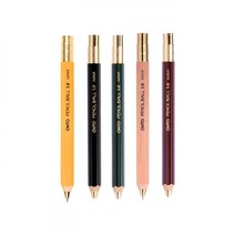 OHTO 목재볼펜 BP-680E 1.0mm 오토볼펜 우드볼펜, 옐로우