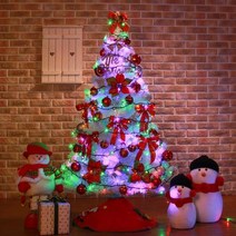 레드 하얀트리 풀세트 150cm 성탄절트리세트 성탄절