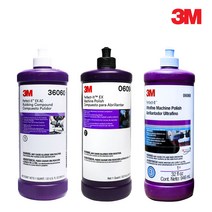 3M 퍼펙트잇 PN36060 EXAC러빙컴파운드(6085 상위) / PN6094 EX머신폴리쉬(6064 상위 3996 다크 대용) / PN6068 울트라파인머신폴리쉬 946ml, 1번 EX AC 러빙 컴파운드(PN36060)