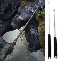 휴대용 접이식 호신용 강력 탄소강 3단봉, 3단 실버호신봉