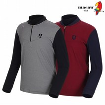 [마코 SALE] (남성)반목 배색 반집업 티셔츠_MJM4TH61