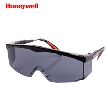 Honeywell 고글 라이딩 바람막이 방진 비산방지 작업 보호 고글 글래스 보호 안경 5개 NG0382, 블랙테두리그레이렌즈5개