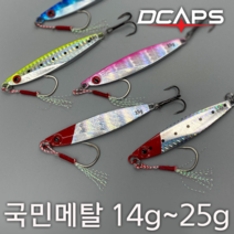 캡스 캡스 메탈지그 국민메탈 14-25g 틴셀 메탈 지그 배스 농어 삼치 낚시, free, 17g_핑크