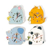 나무 시계 동물시계 민화샵 만들기 재료 무소음 무브먼트, 코끼리