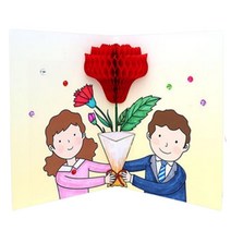 5인용 꽃다발 팝업 어버이날 카드만들기 유치원 어린이 유아용, 1.카드만 합포장