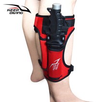 수중칼 홀더 해루질 나이프 D링 더블백 커버 스쿠버 프리다이빙 장비DIVER, 레드