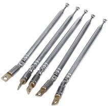 5 PCS 32cm 길이 5 섹션 텔레스코픽 AM FM 라디오 안테나 180도, 보여진 바와 같이, 하나