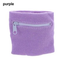 야외 스포츠 손목 보호 실행 키 포켓 지갑 가방 팔찌 지퍼와 함께, purple