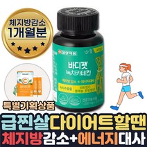 (호쌤마켓) 효과좋은 단기간 다이어트 필요할때 피하지방 내장지방 살빠지는 체지방분해 도움 식약처인증 카테킨 보조제 약 1달 살빼는 얼굴살 팔뚝살 허리 빼는법 줄이는법 도움, 1개월분+비타민C