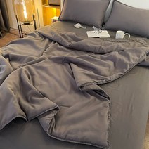 SURBORT 고급 조개 자수 워싱 면 여름 냉이불 4종 세트
