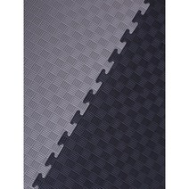 태권도매트 체육관 퍼즐 스포츠 충격흡수 놀이방 바닥 매트, 1m X 1m X 4cm 두께, 5줄 패턴[검정 회색]