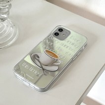 [바보사랑] 에브리모닝 레터링 디자인 [글로시미러 폰케이스], 기종:(글로시)아이폰se3 / 디자인:블랙, 상세 설명 참조