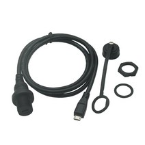 M 30cm IP67 마이크로 USB 방수 케이블 2.0 5pin IP 67 남성여성 패널 마운트 커넥터 연장 코드, 02 0.3m