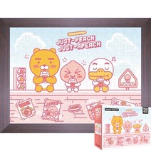 퍼즐피플 카카오프렌즈 직소퍼즐 모음2, 없음, 카카오프렌즈 저스트어피치 150P 액자포함(월넛), 150p