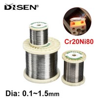 1/3/5M Cr20Ni80 가열 와이어 니크롬 저항 절단 거품 합금 원사 직경 0.1mm-1.5mm, [01] 1 Meter, [12] Dia 0.75mm, 01 1 Meter_12 Dia 0.75mm